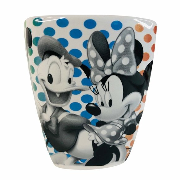 Disney Character Polka Dot Mug Donald Daisy Duck Mickey Minnie Mouse Goofy Pluto - Picture 2 of 6